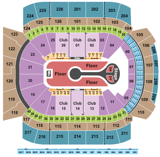 Climate Pledge Arena Benson Boone Seating Chart