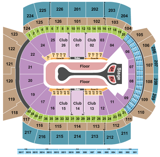 Climate Pledge Arena Benson Boone Seating Chart